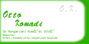 otto komadi business card